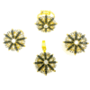 Black Stone Pendant Set for Sale | Elegant Artificial Jewelry by Rang e Zevar Islamabad.