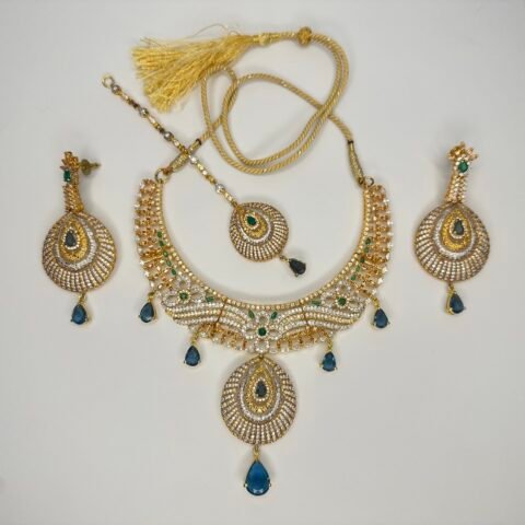 Silver Gold plated Necklace set