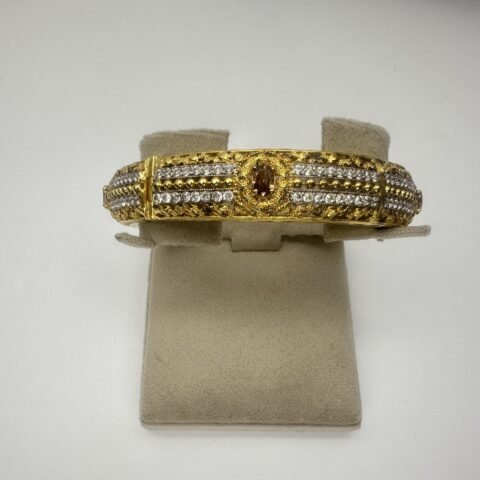 Gold Plated Silver 925 Kara Bangle | Luxury Jewelry Collection by Rang e Zevar Islamabad