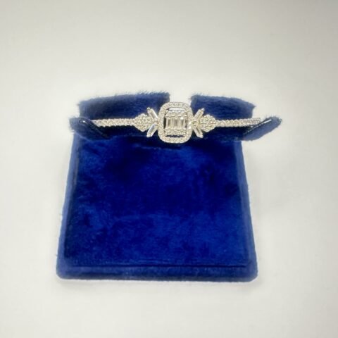 Silver 925 Rectangular Style Bracelet for Sale | Luxury Jewelry by Rang e Zevar Islamabad