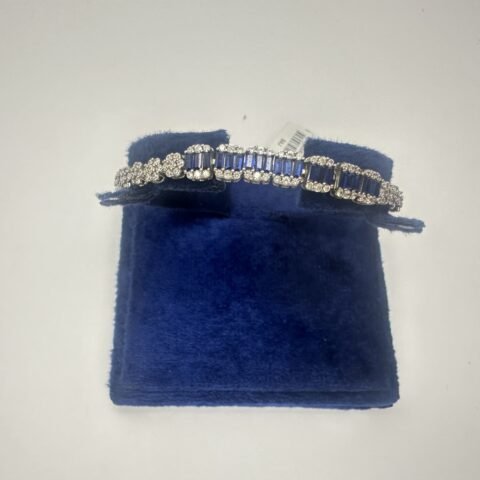 Green Stone Zircon Bracelet Design | Elegant Silver Jewelry by Rang e Zevar Islamabad