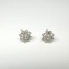 Silver 925 Flower Shape Earrings Jewelery For Sale.