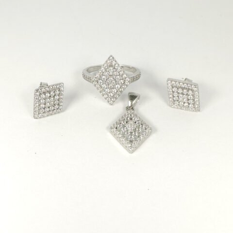 Visit Now!! Shining Silver Pendant Set for Sale – 925 Sterling Jewelry Islamabad.