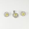 Yellow Zircon Silver Pendant – 925 Sterling Jewelry Pakistan