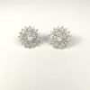 Gleaming Starling Zircon Silver Ear Tops — made from 925 sterling silver