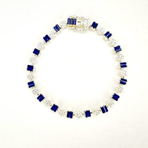 Jewelery i8 markaz Visit Now!!! For Blue & White Zircon Bracelet Set.