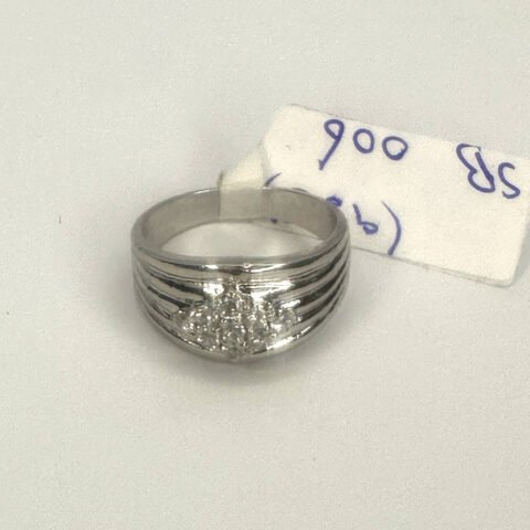 Pure Silver Zircon Rings with Diamond Finish – Exclusive at Rang e Zevar Store