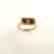 Multi color stone gold plated ring