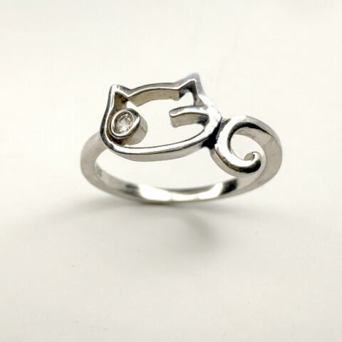 Cat Style siver ring at i8 markaz ISB