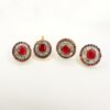 Rang e Zevar Pendant Sets with Red Zircon Stones for Sale at I-8 Markaz Islamabad